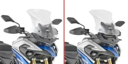 Windschild transparent - 470 x 440 mm (HxB), für Voge Valico 525DSX (23-26), Valico 625DSX (25-26)