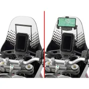 Crossbar for mounting on the windshield