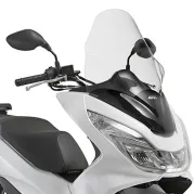 Windscreen transparent, 630 mm high, 435 mm wide