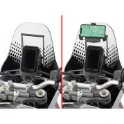 Crossbar for mounting on the windshield