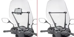 Bracket for mounting on the windshield