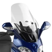 Windscreen transparent, 640 mm high, 500 mm wide