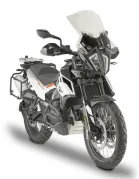 Transparent windshield,> 395 x 47 mm, ABE 38743