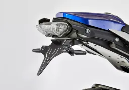 License plate holder kit including reflector and plate light