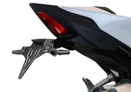 License plate holder kit including reflector and plate light