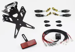 License plate holder plug and play complete set with 4 LED indicators