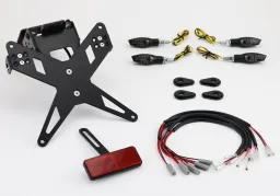 License plate holder plug and play complete set with 4 LED indicators