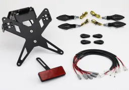 License plate holder plug and play complete set with 4 LED indicators