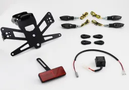 License plate holder plug and play complete set with 4 LED indicators