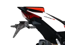 License plate holder kit including reflector and plate light