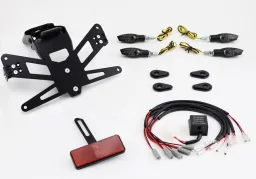 License plate holder plug and play complete set with 4 LED indicators